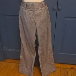 Buy 2 Get 1 Free NWOT Mid Rise Wide Leg Herringbone Trousers Sz 4